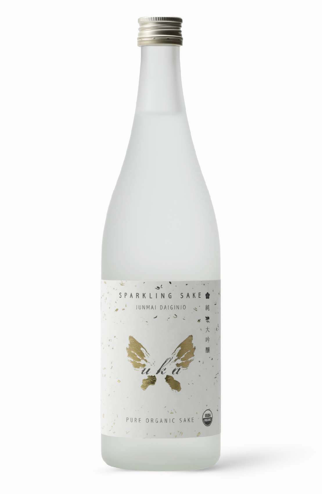 Uka Sparkling Organic Junmai Daiginjo Sake, Japan (720ml)