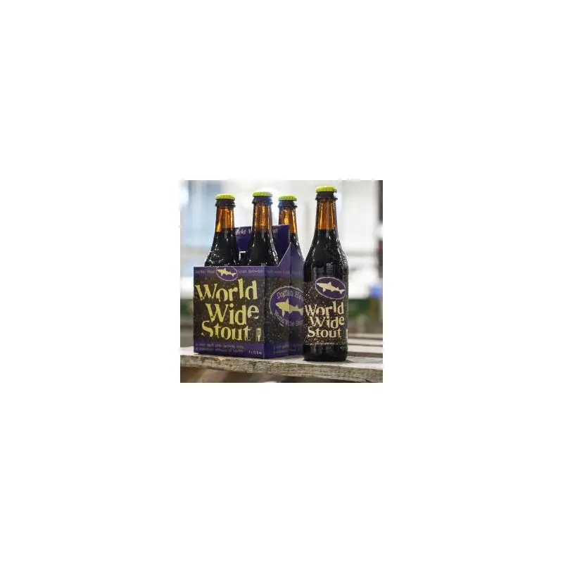 4pk-2019 Dogfish Head World Wide Stout Beer, Delaware, USA (12oz)