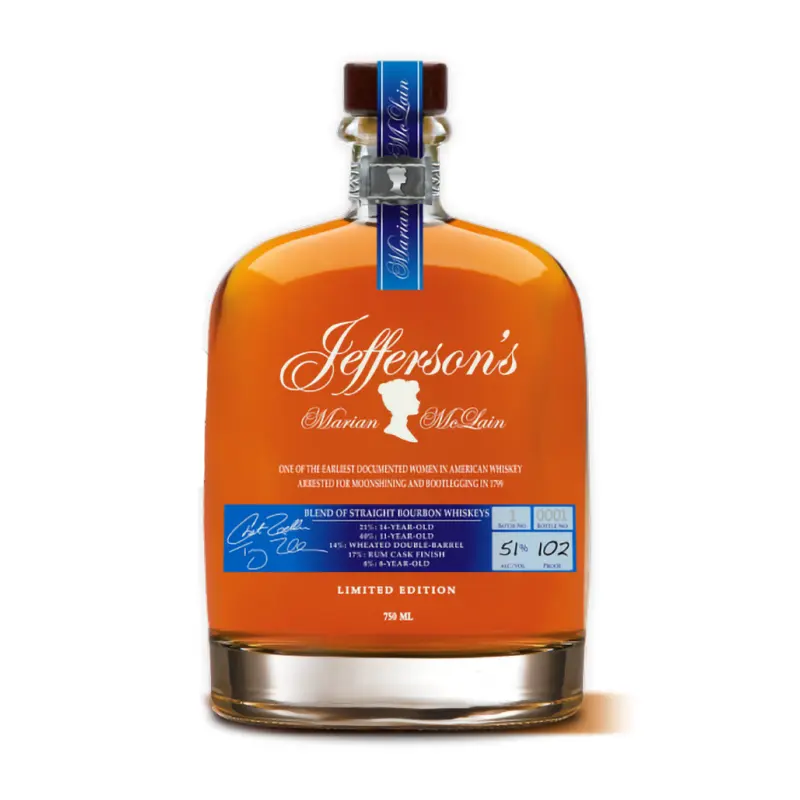 Jefferson's 'Marian McLain' Limited Edition Straight Bourbon Whiskey Kentucky, USA (750ml)