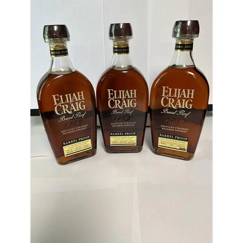Elijah Craig 12 Year Old Barrel Proof Batch B521, B522, B523, Kentucky, USA (750ml)