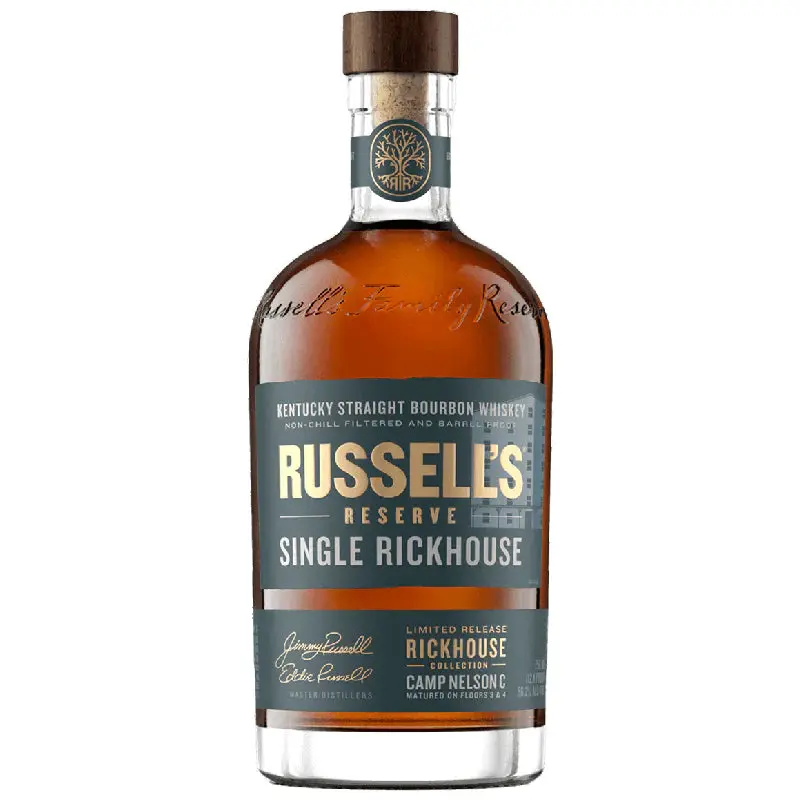 RUSSELLS RESERVE SINGLE RICKHOUSE 2023 CAMP NELSON F BOURBON WHISKEY 750ML