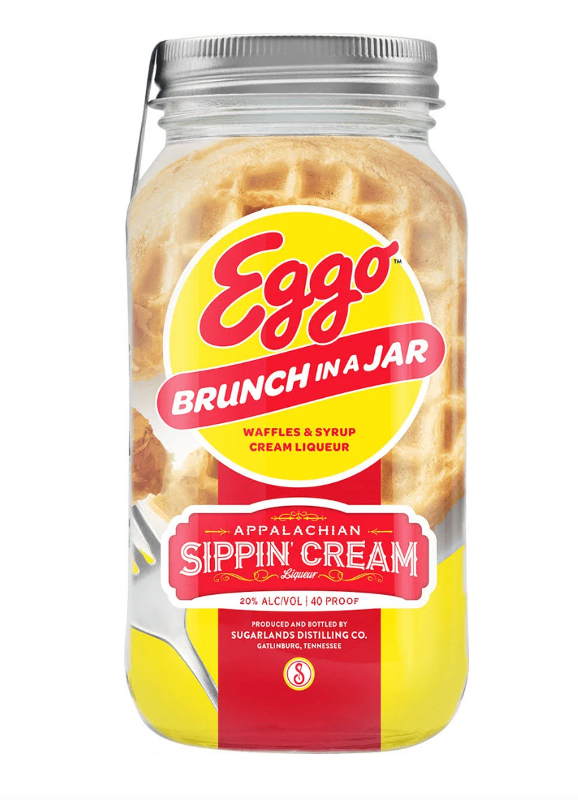 Sugarlands Shine Appalachian 'Sippin' Cream' Eggo Brunch In A Jar Cream Liqueur, Tennessee, USA (750ml)
