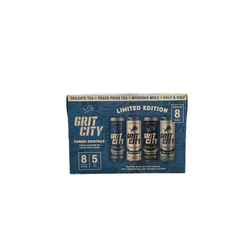 (24pk) Grit City Canned Cocktails, Detroit, USA (12oz cans)