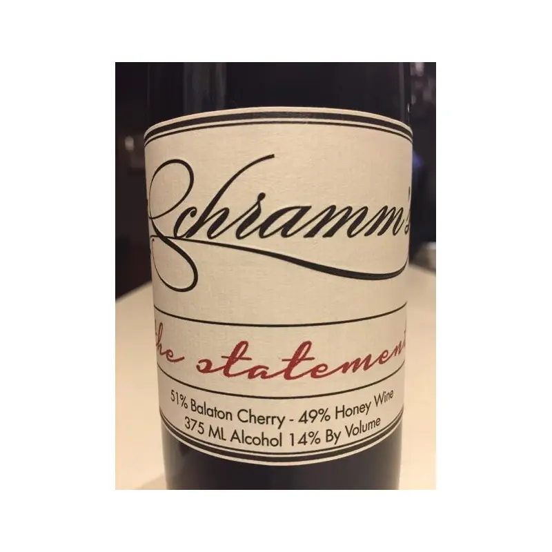 Schramm's The Statement Balaton Cherry Mead, Michigan, USA (750ml)