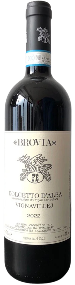 2023 Brovia Dolcetto dAlba "Vignavillej", Piedmont, Italy