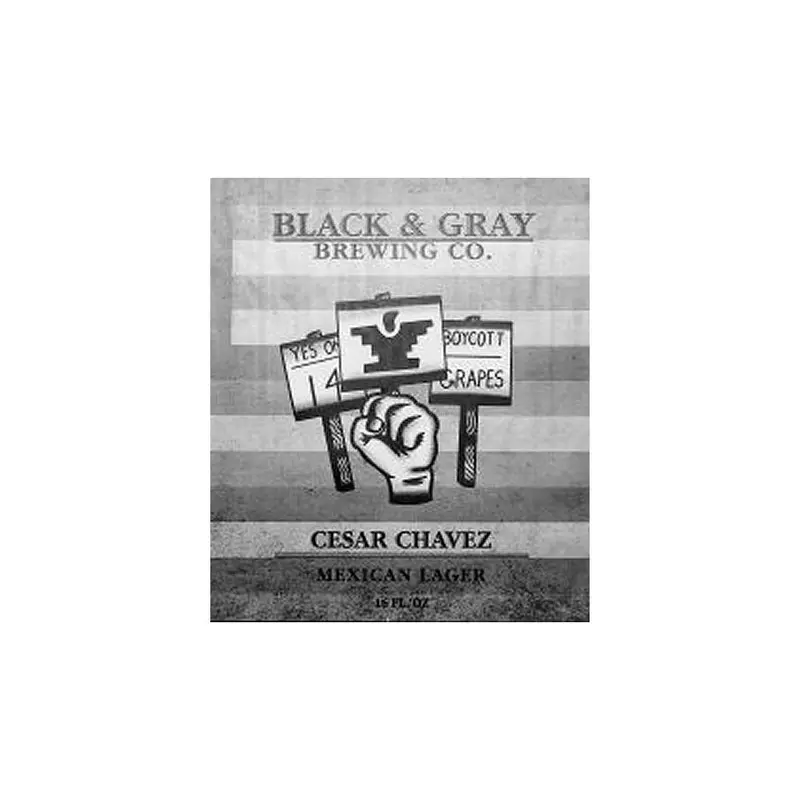 Black & Gray Cesar Chavez 4Pk