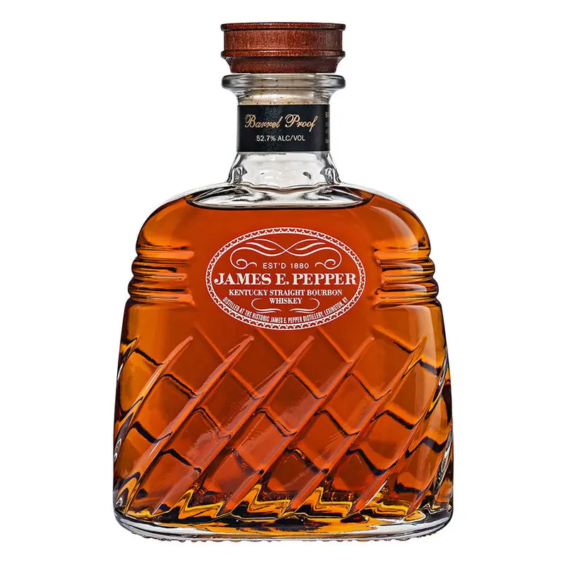 James E. Pepper Decanter Barrel Proof Bourbon 750ML