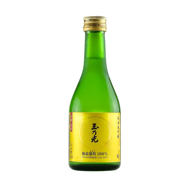 Tamanohikari Gold Omachi Junmai Daiginjo Sake - 300 ml