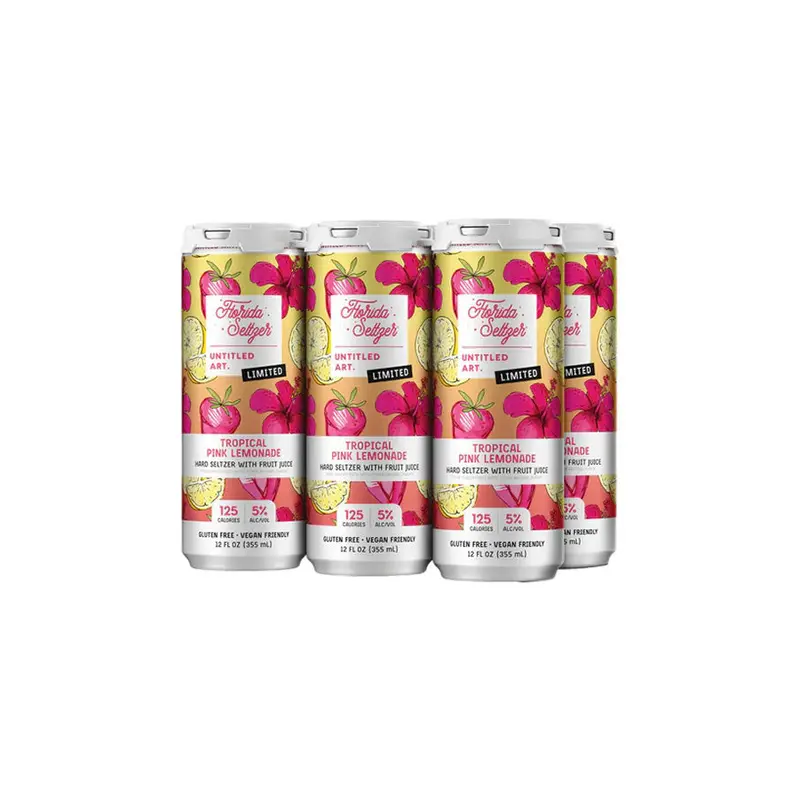 Untitled Art Florida Seltzer Tropical Pink Lemonade 6Pk