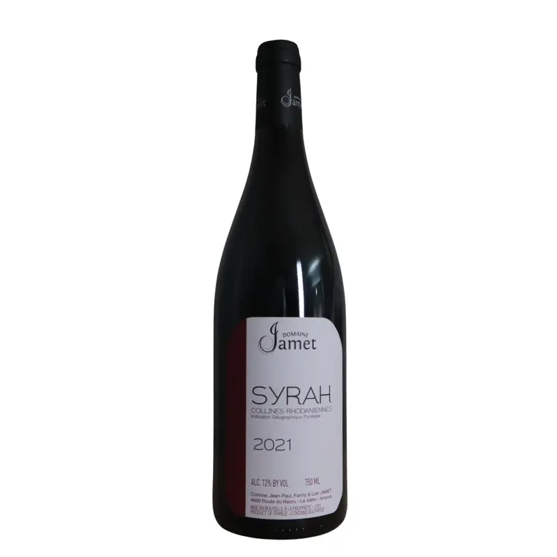 2023 Domaine Jamet Collines Rhodaniennes IGP Syrah, Rhone Valley, France