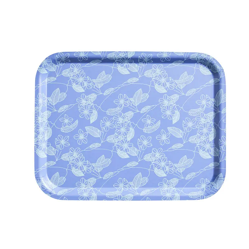 Le Jacquard Franais, Essentiel Graphique Blue Tray, 14x11, 100% Wood