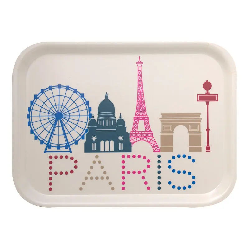 Le Jacquard Franais, Paris Lumiere Multico Tray, 11x8, 100% Wood