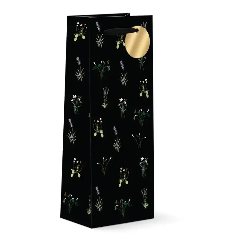 Delicate Floral Wine Bag