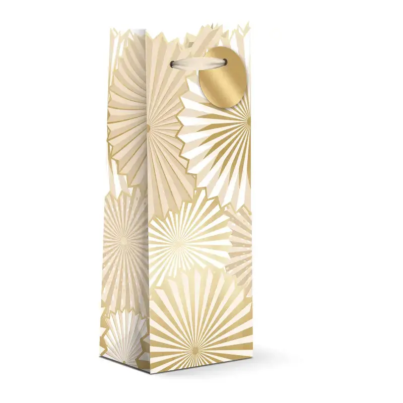 Die Cut party Fan Wine Bag