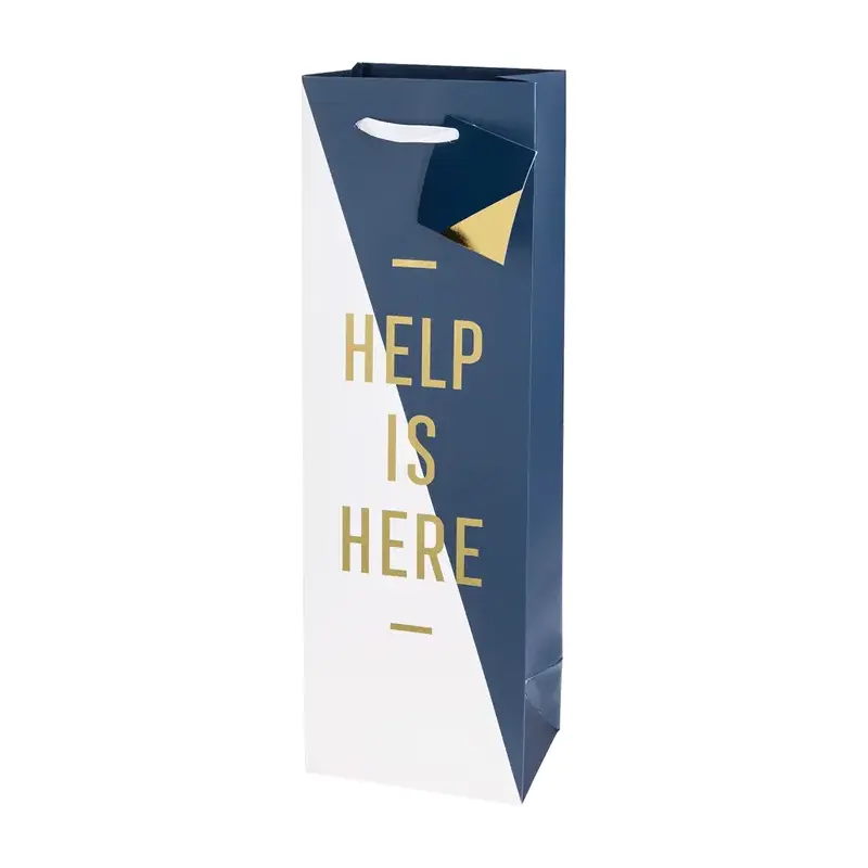 Help Is Here Wine Bag by Cakewalk