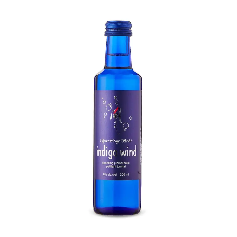 Nakano Kunizakari Indigo Wind Sparkling Junmai Sake - 200 ml