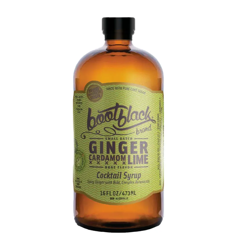 Bootblack Ginger Cardamom Lime Syrup 16oz