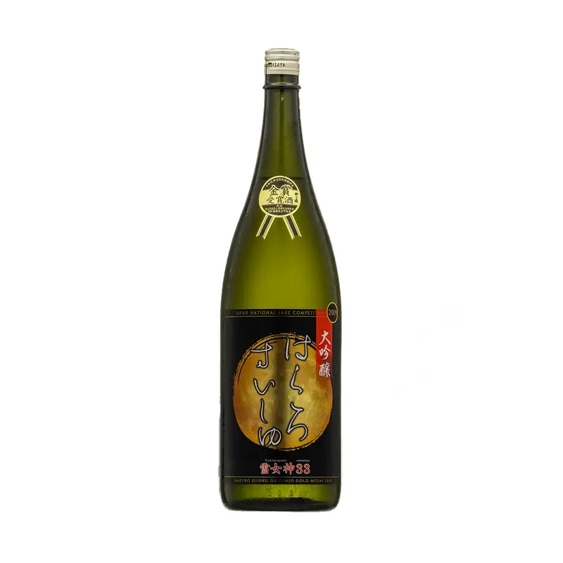 Hakuro Suishu Yukimegami 33 Daiginjo Sake - 1.8 Litre Bottle