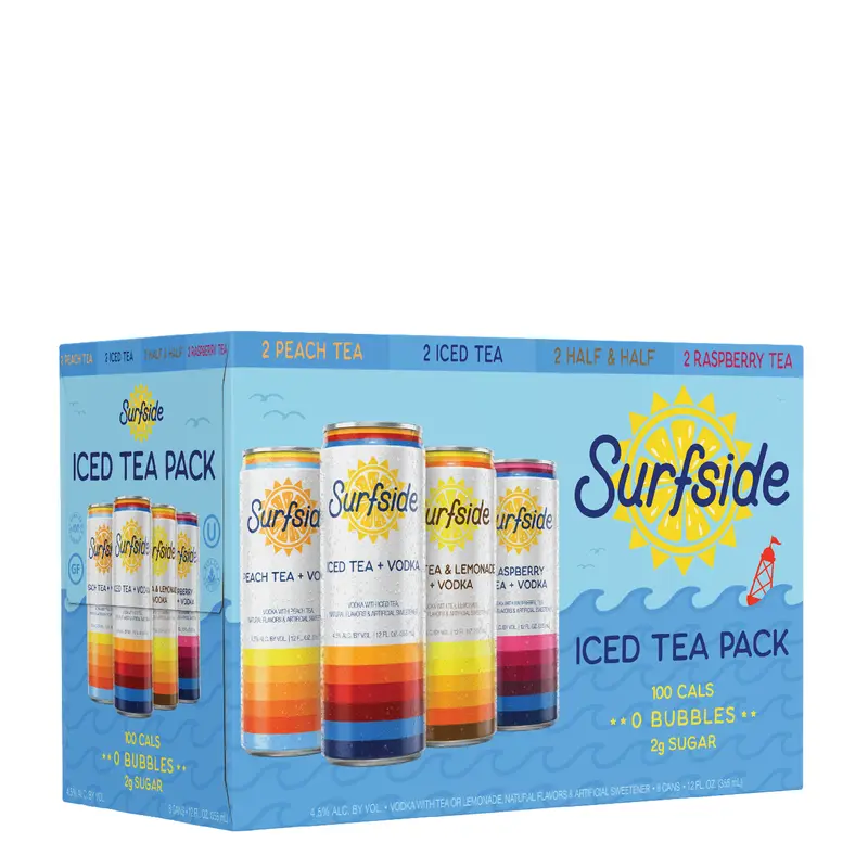 Surfside Iced Tea Starter Pack 8pk Can
