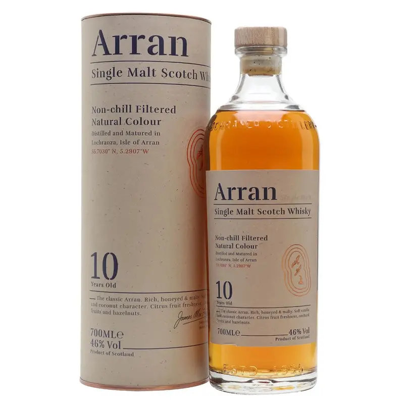 Arran 10 Year Unchillfiltered 700ML