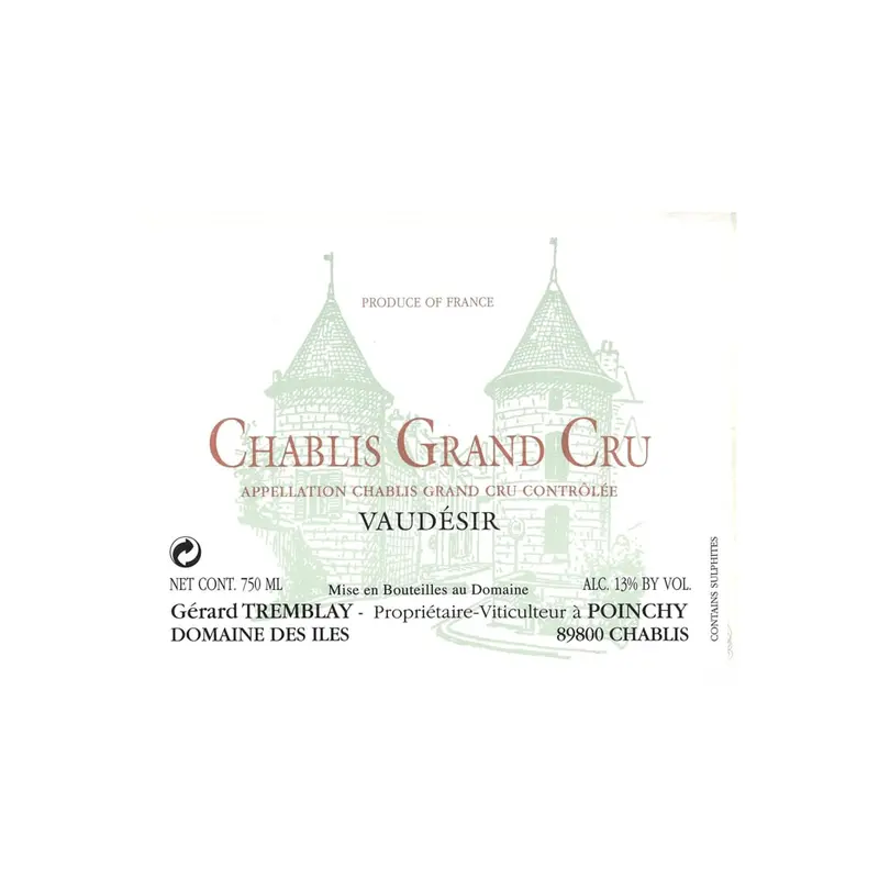 Tremblay Chablis Vaudesir Grand Cru 2023