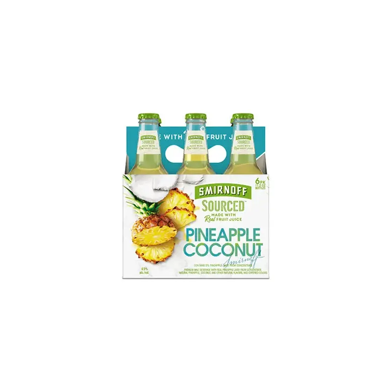 Smirnoff Sourced Pineapple Coconut 6Pk