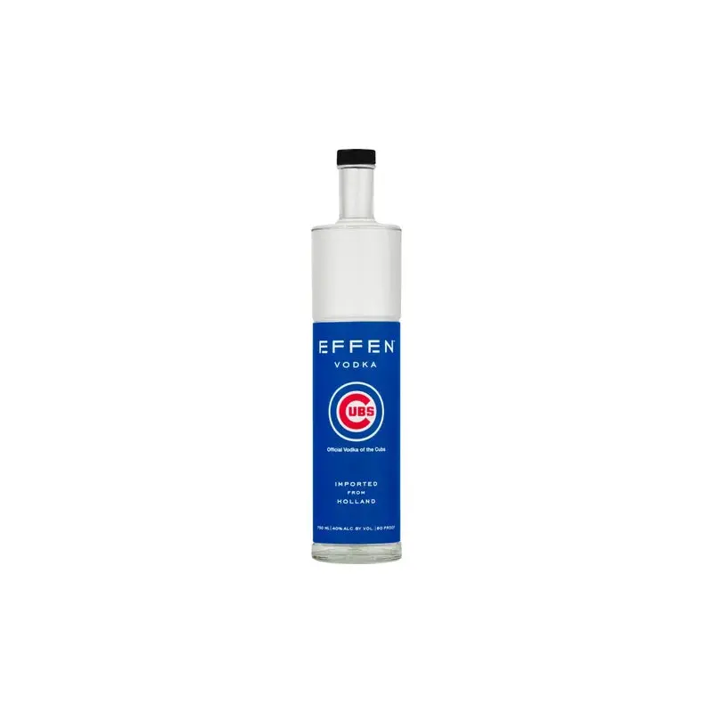 Effen Vodka Chicago Cubs Bottle 750ML