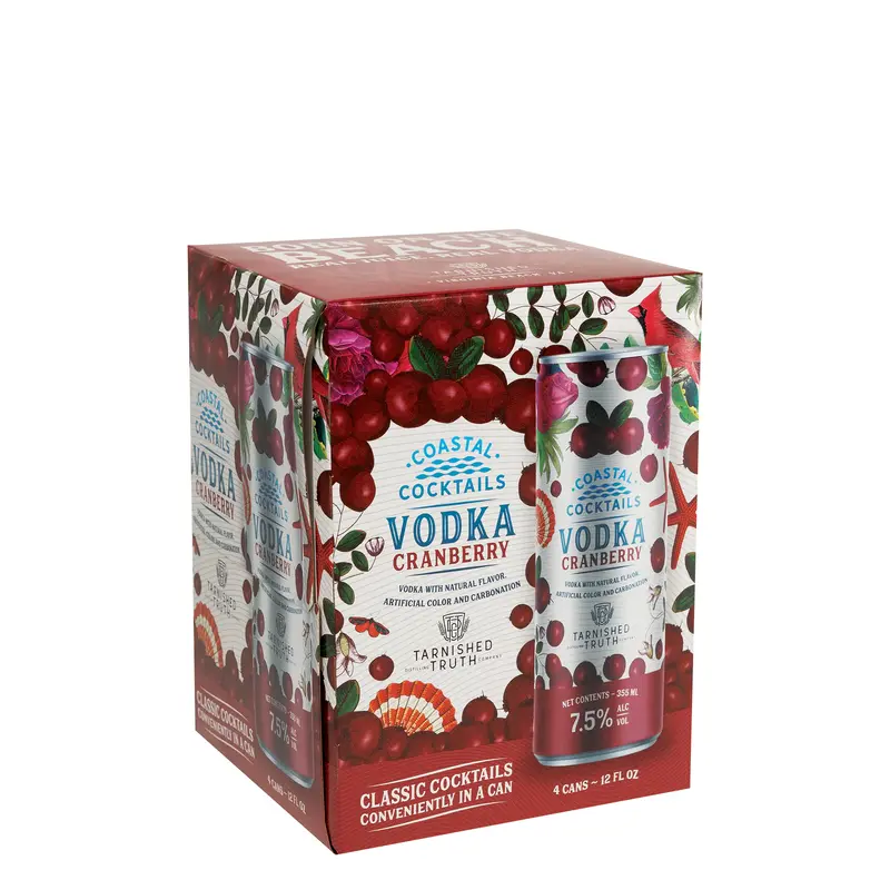 COASTAL Vodka Cranberry 4pk Can