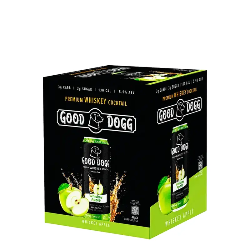 Good Dogg Whiskey Apple 4pk Can