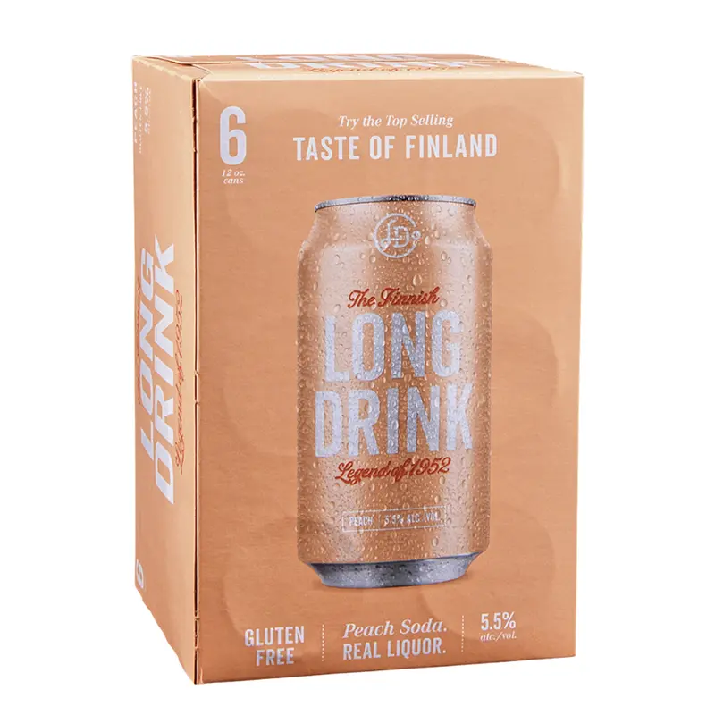 Long Drink Peach 6pk Can