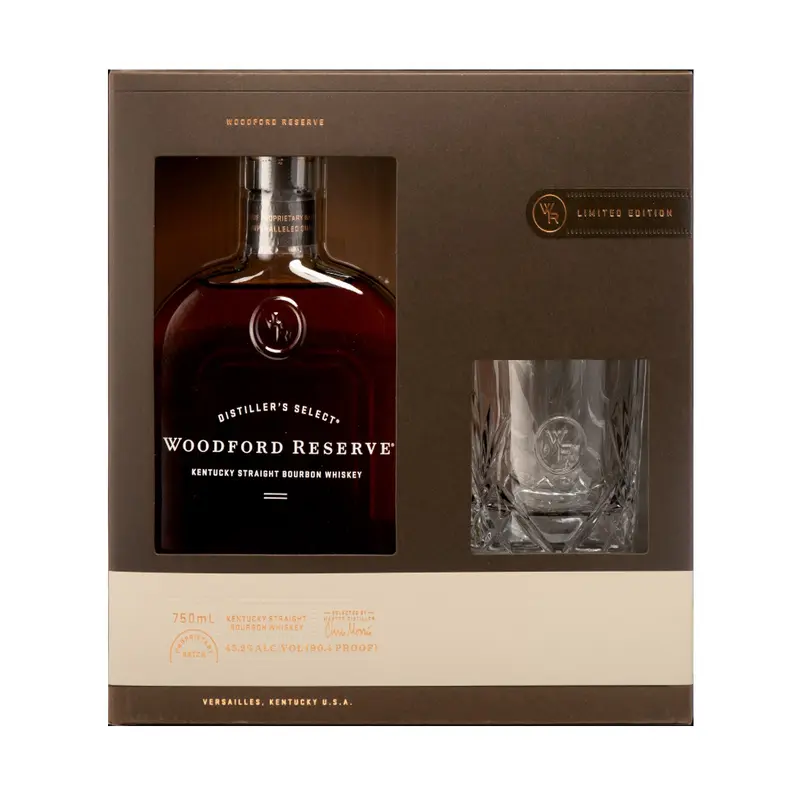 Woodford Reserve Straight Bourbon Gift Pack With Rock Glass