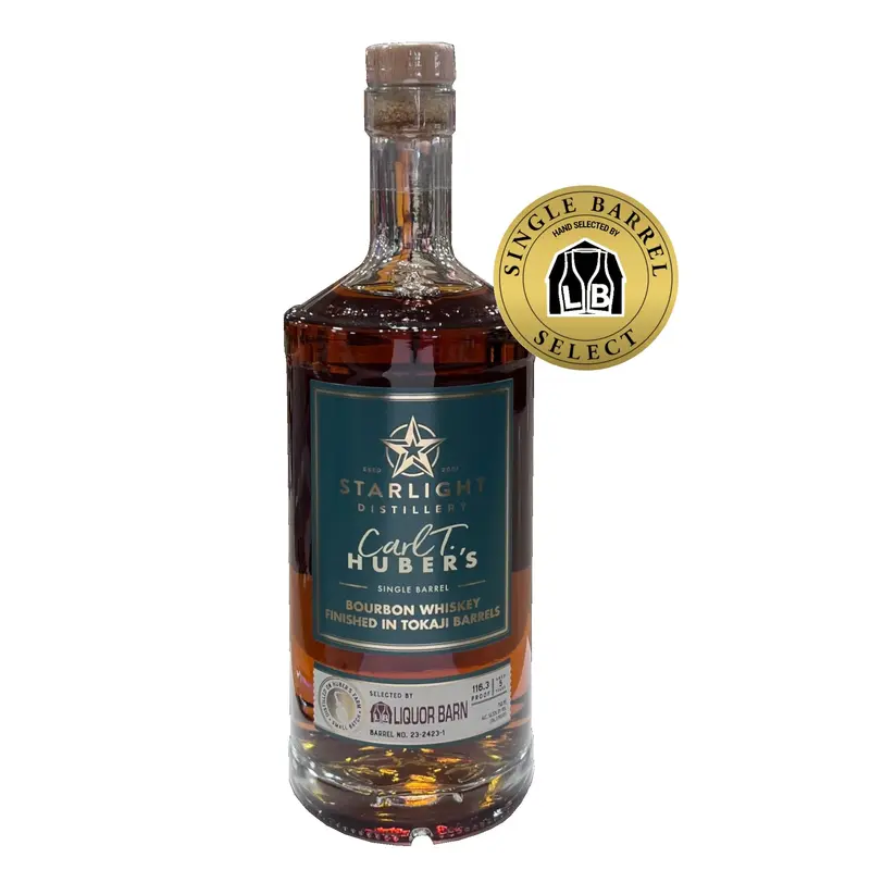 Starlight Carl. T Huber's Tokaji Finished Bourbon Single Barrel 750ML