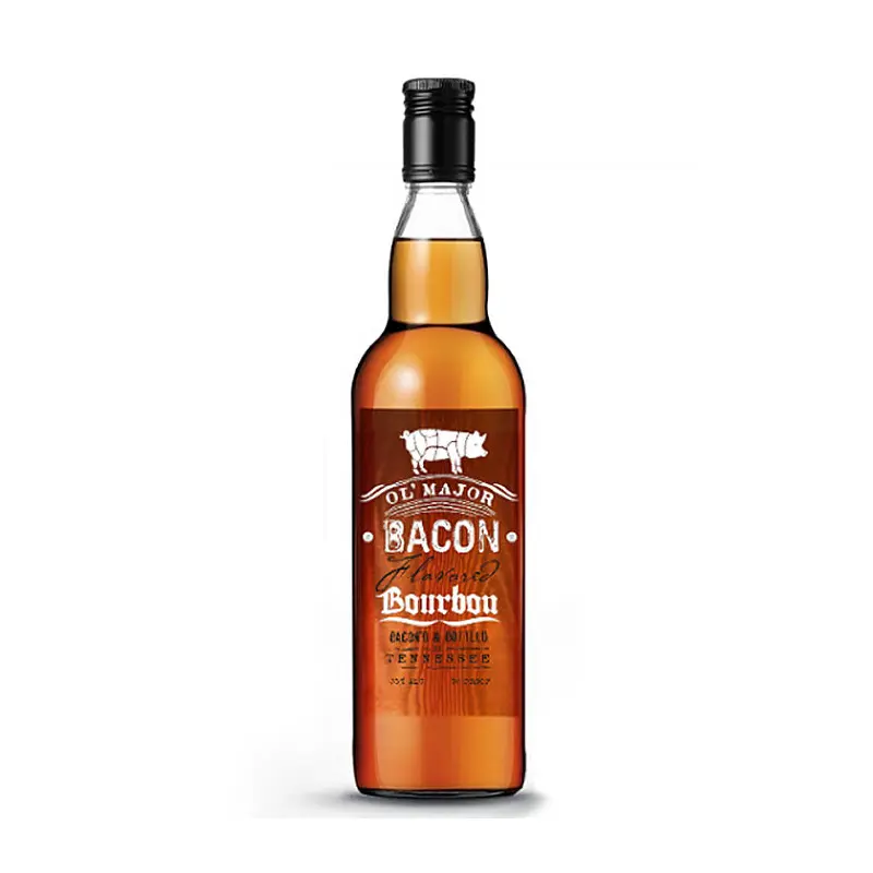 Ol Major Bacon Bourbon Whiskey 750ML