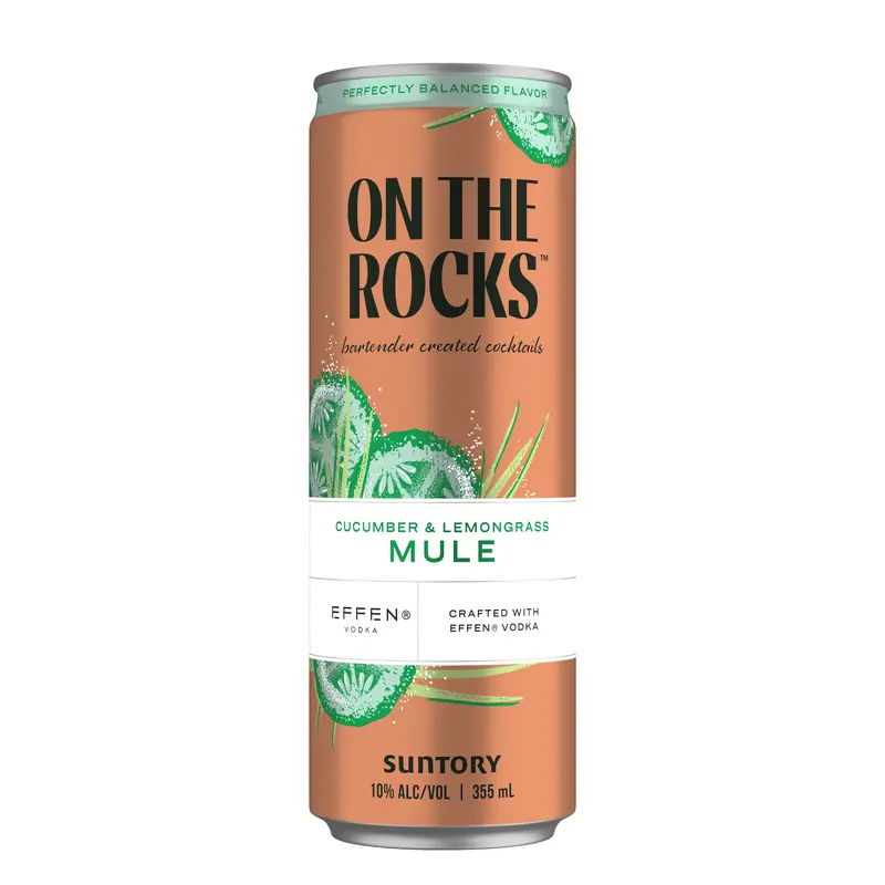 On the Rocks Cucumber Lemongrass 4pk can