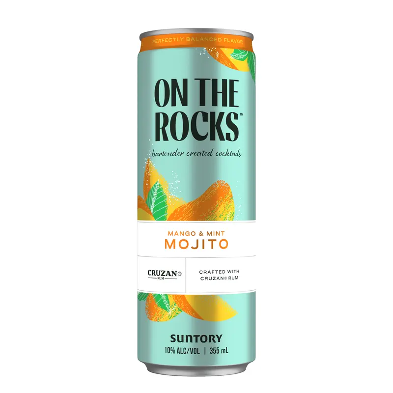 On the Rocks Mango/Mint Mojito 4pk can