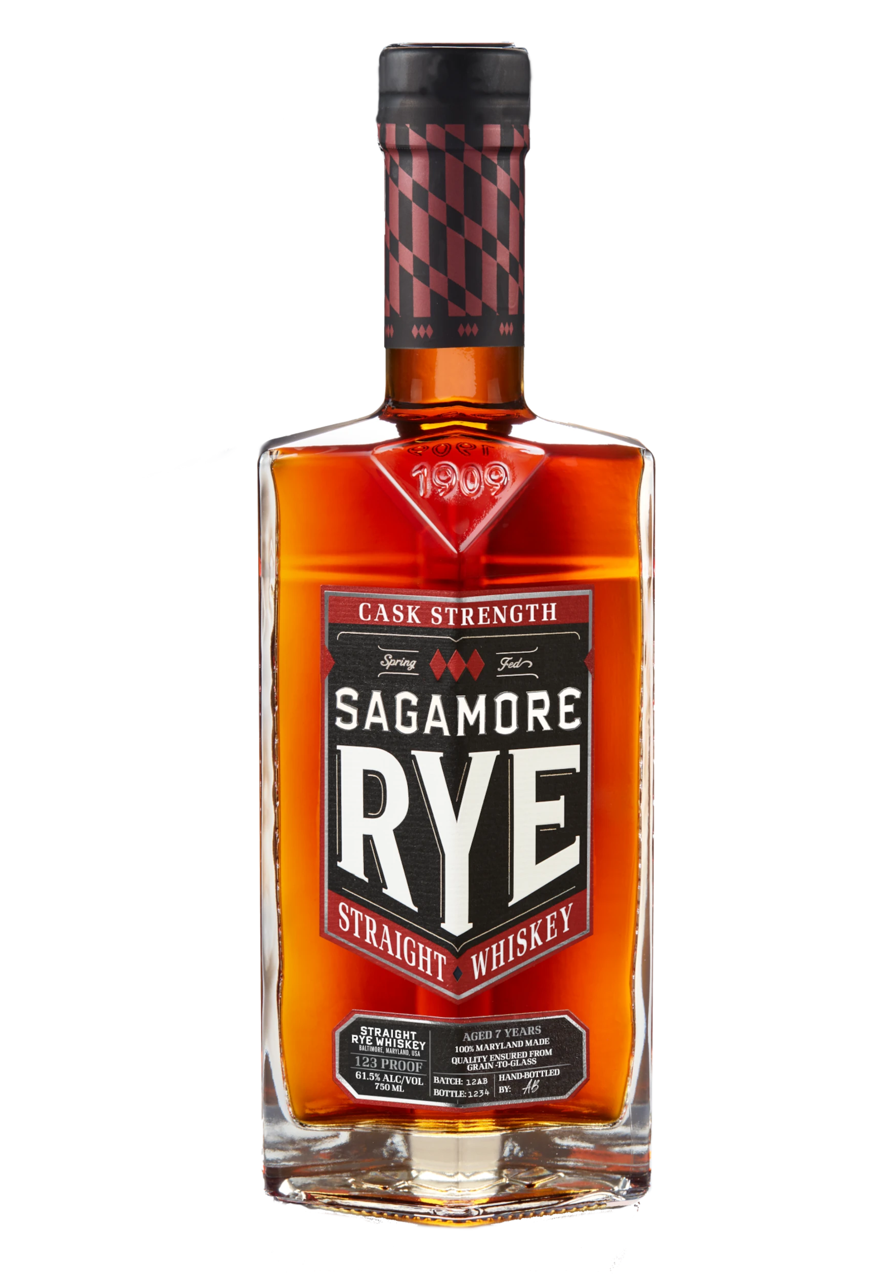 Sagamore Spirit Cask Strength Straight Rye Whiskey 750ML