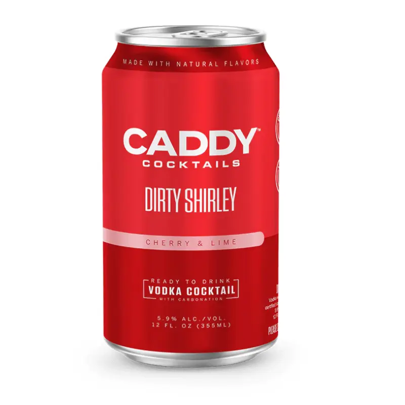 (24 pk cans) Caddy Clubhouse 'Dirty Shirley' Vodka Cocktail, USA (12oz)