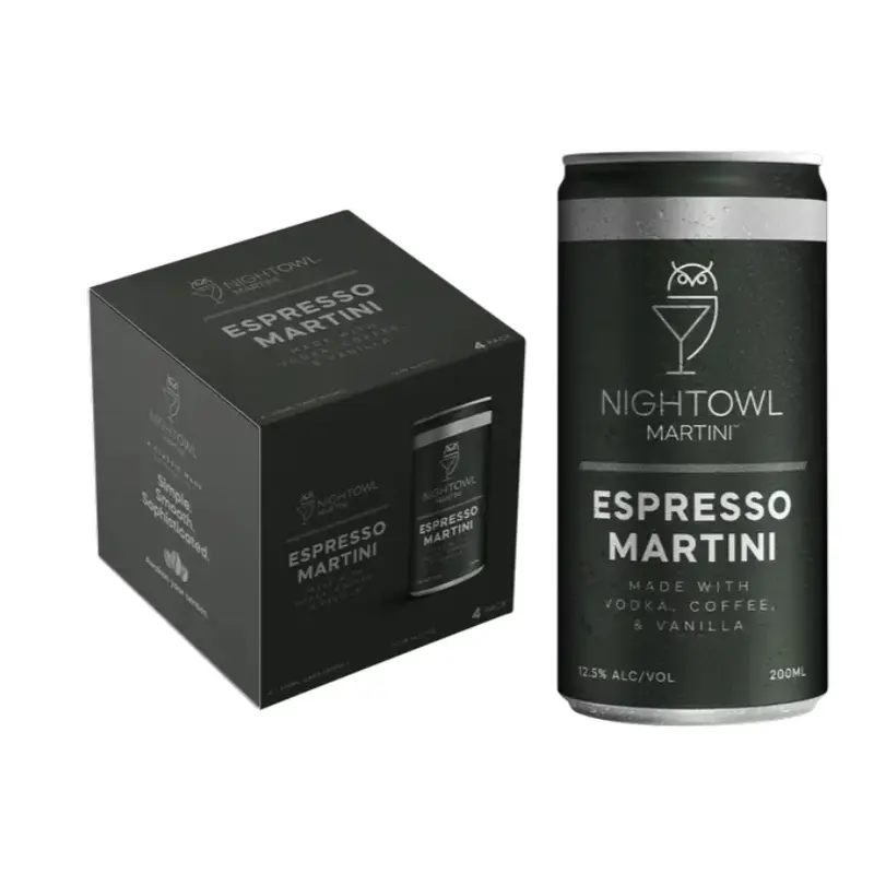 Nightowl Vodka Espresso Martini, USA (4PK Cans)