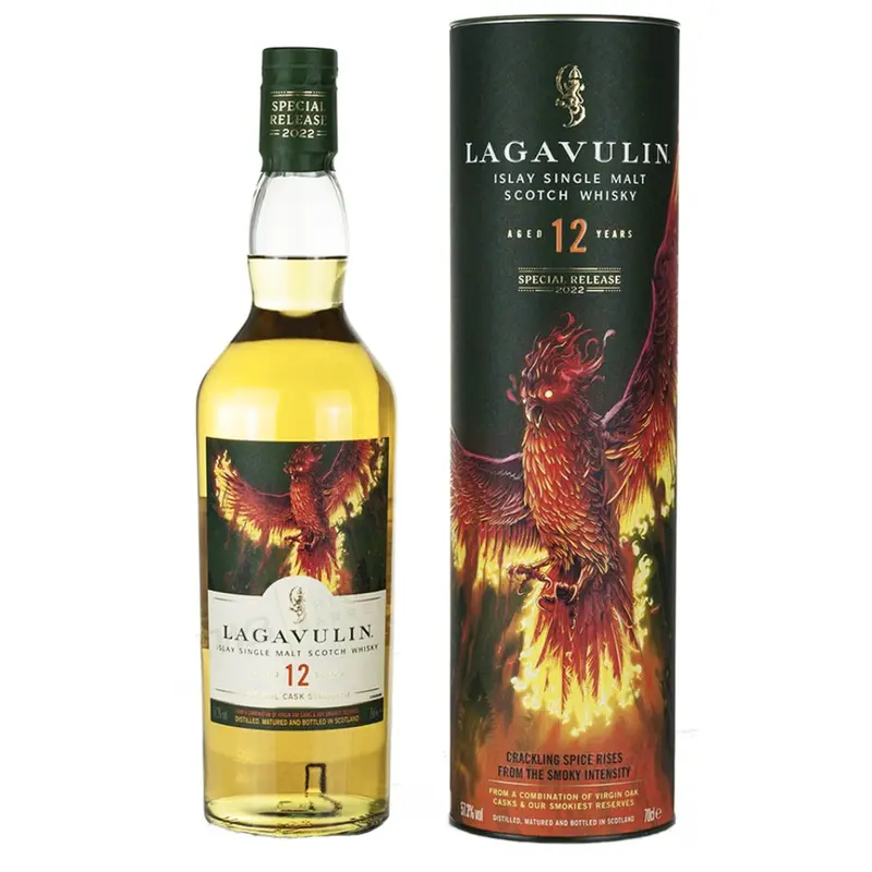 2022 Lagavulin Natural Cask Strength 12 Year Old Single Malt Scotch Whisky, Islay, Scotland (750ml)