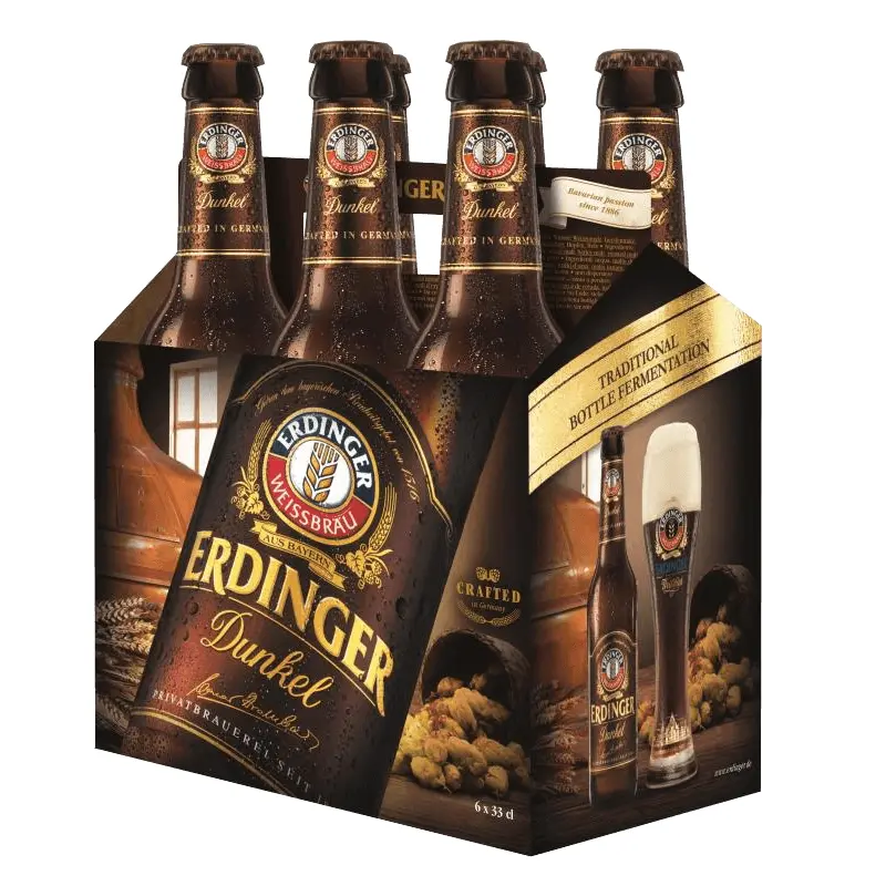 24pk-Erdinger Weissbier Dunkel Beer, Bavaria, Germany (12oz)