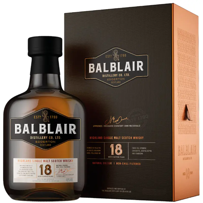 Balblair 18 Year Single Malt Scotch 750ML