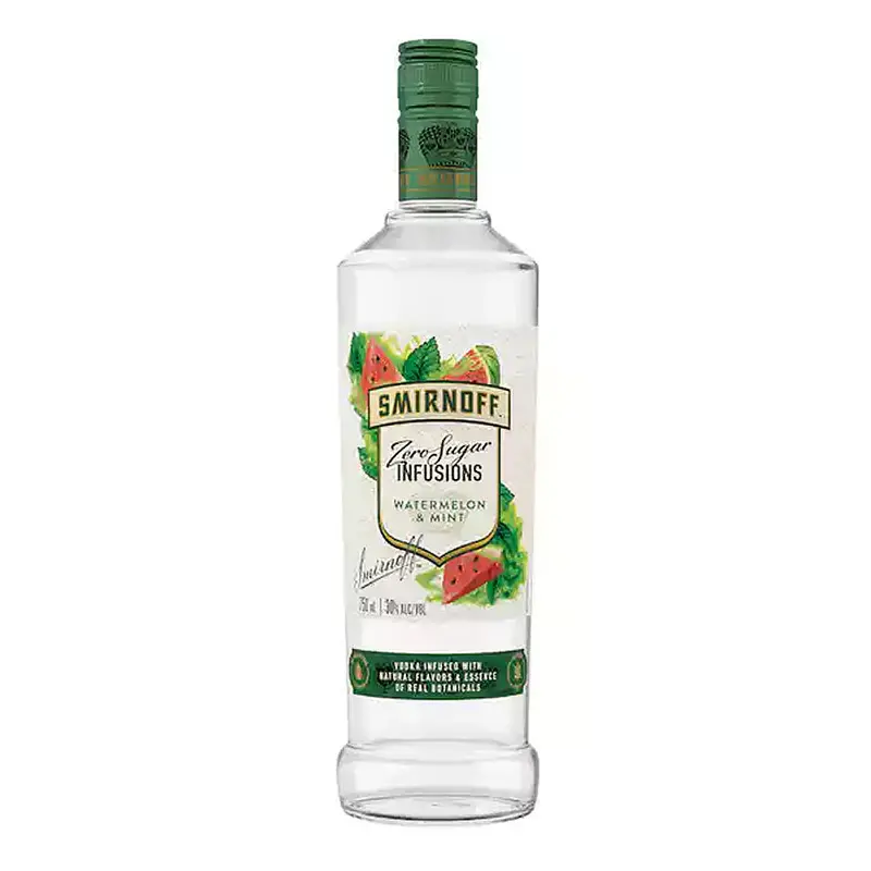 Smirnoff Zero Sugar Infusions Watermelon & Mint 750ML