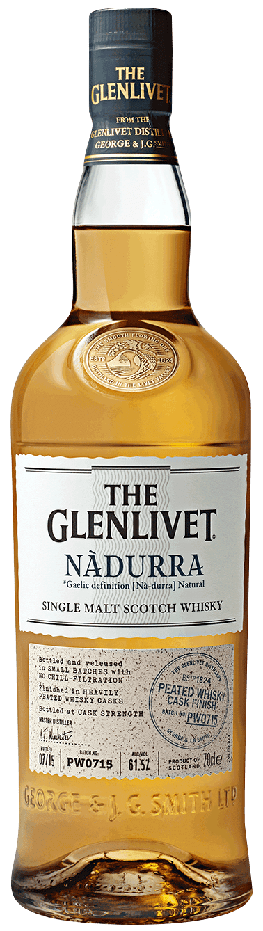 The Glenlivet Nadurra Peated Cask Finish Single Malt Scotch Whisky, Speyside, Scotland (750ml)