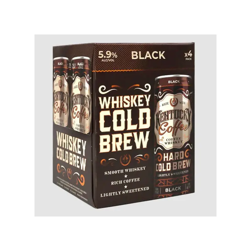(4pk) Kentucky Coffee Black Hard Cold Brew, USA (12oz cans)