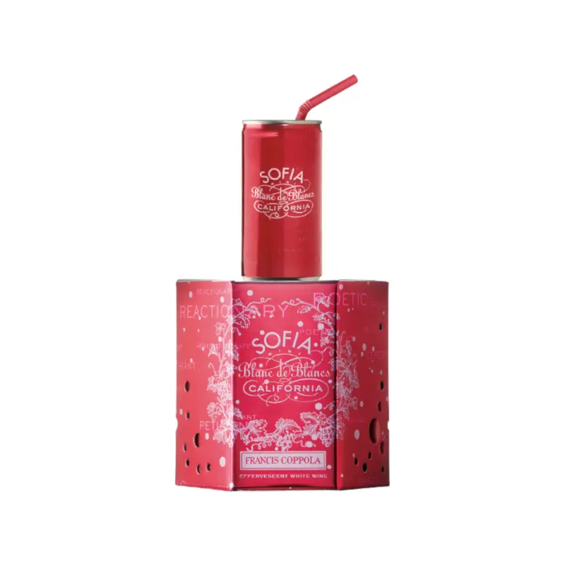 NV Francis Ford Coppola Sofia Blanc de Blancs, Monterey County, USA, (case, 6 x 4pk cans)