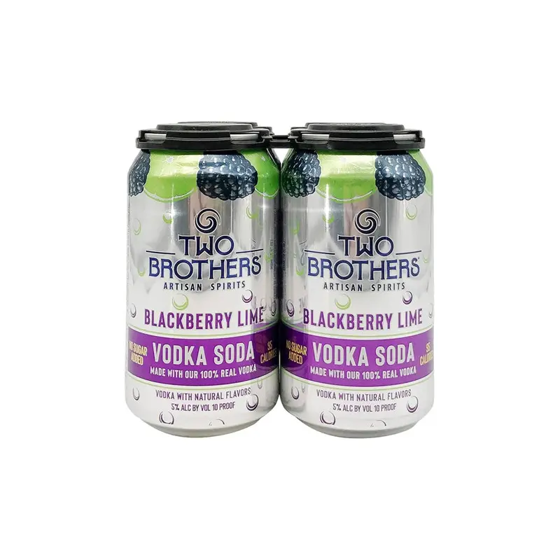 Two Brothers Blackberry Lime Vodka Soda 4PK