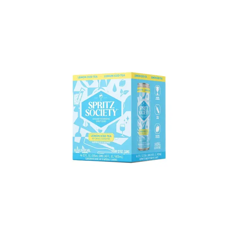 Spritz Society Lemon Ice Tea 4Pk