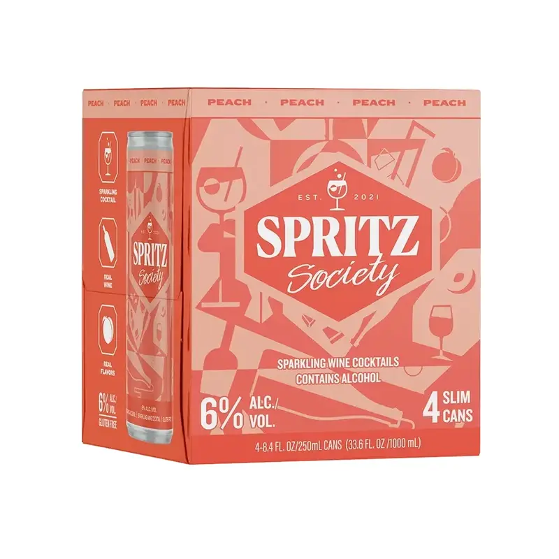 Spritz Society Peach Tea 4Pk