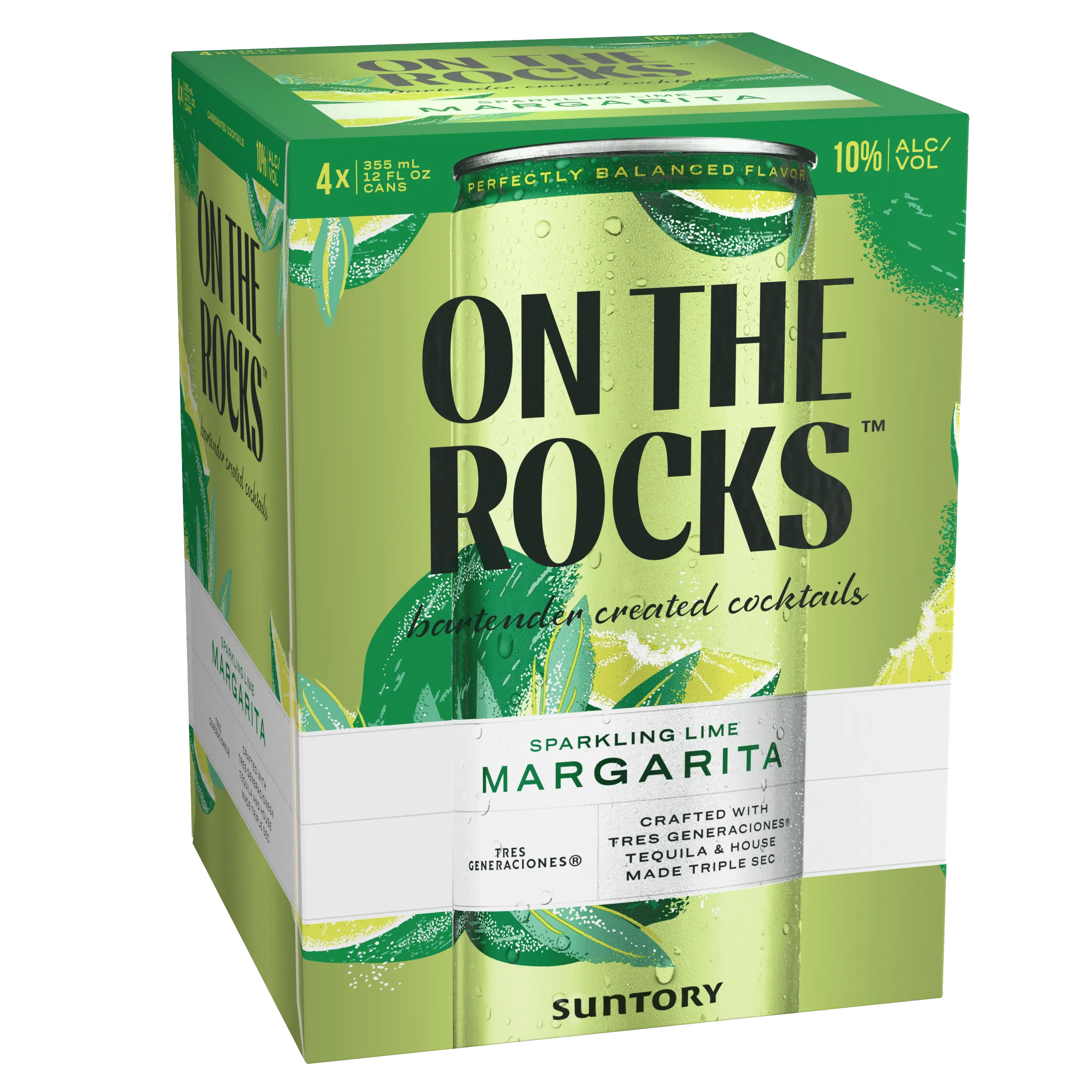 On The Rocks Sparkling Lime Margarita 4Pk