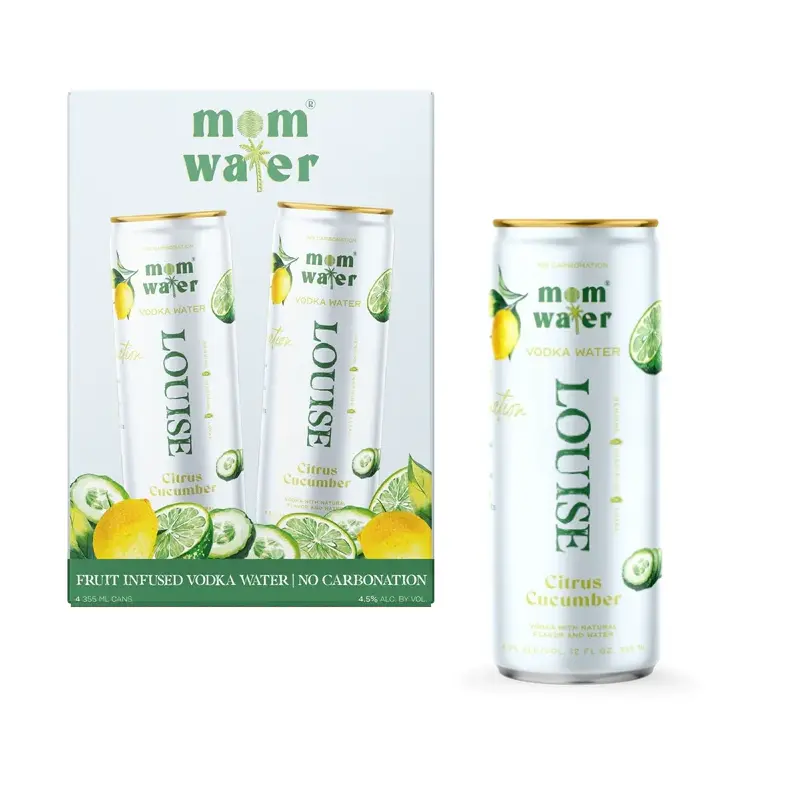Mom Water Louise Citrus Cucumber 4Pk